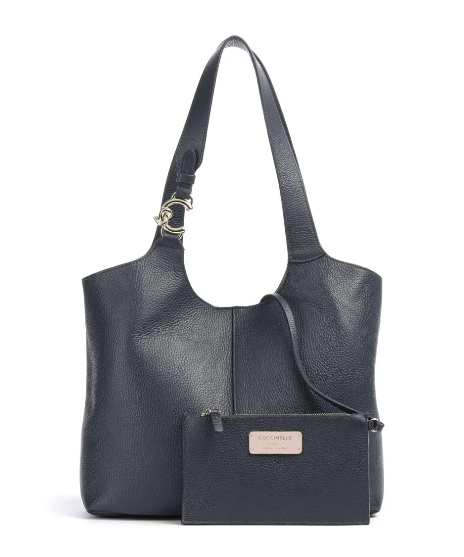 Coccinelle Shoulder Bags|Hobo Bags-C-Easy Hobo bag grained cow leather