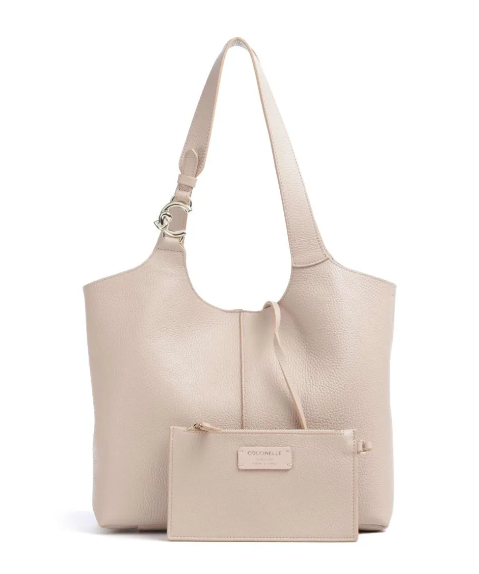 Coccinelle Shoulder Bags|Hobo Bags-C-Easy Hobo bag grained cow leather