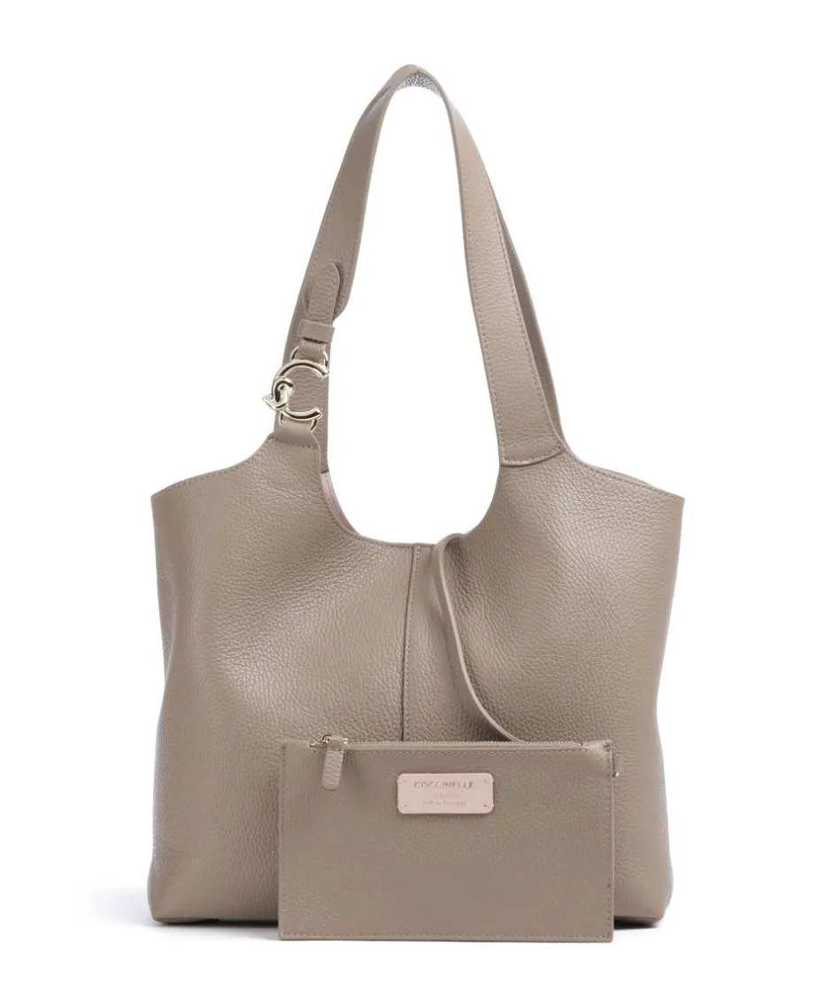 Coccinelle Shoulder Bags|Hobo Bags-C-Easy Hobo bag grained cow leather
