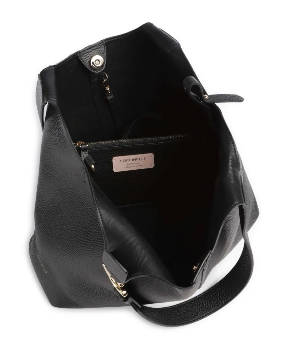 Coccinelle Shoulder Bags|Hobo Bags-C-Easy Hobo bag grained cow leather