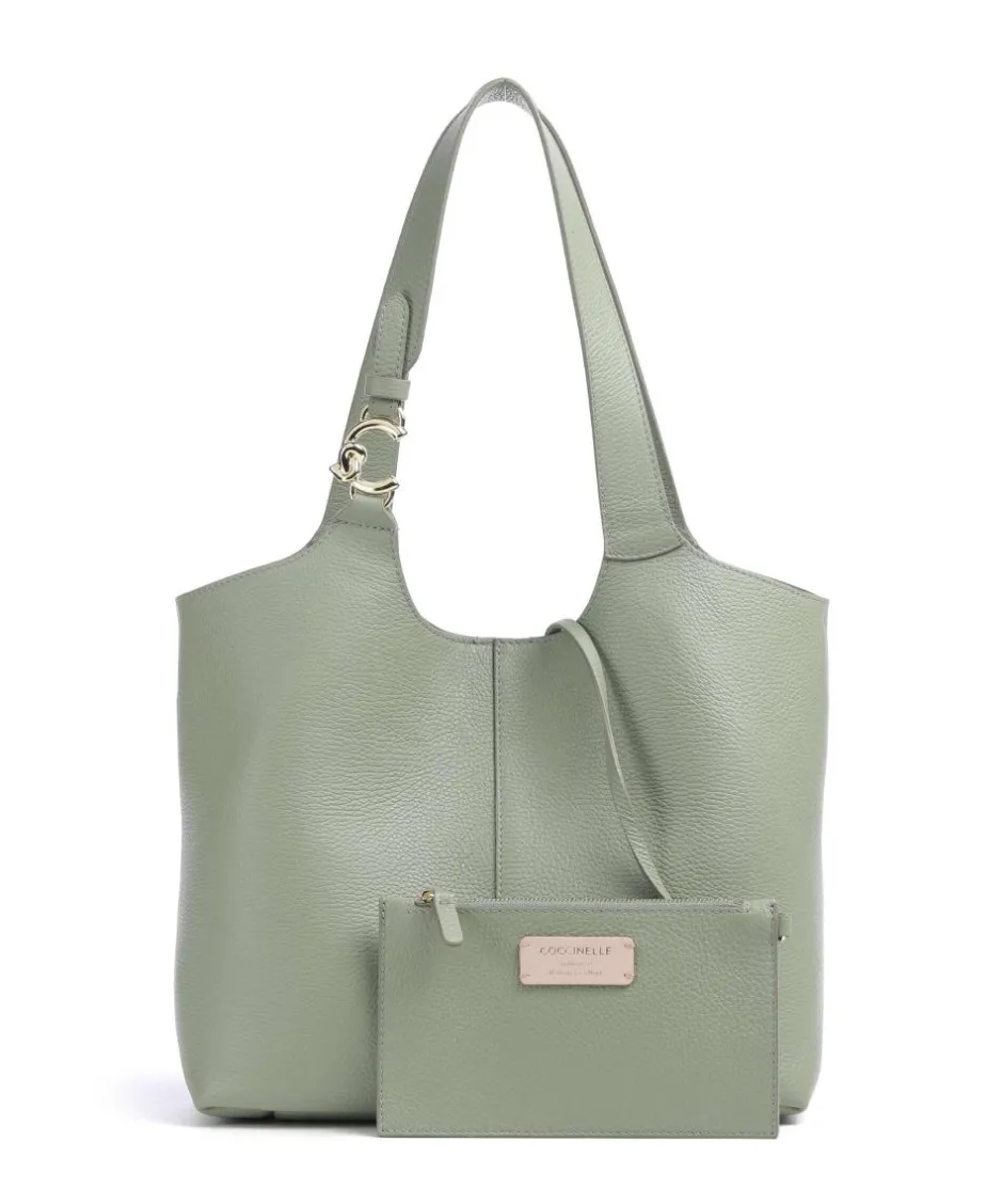 Coccinelle Shoulder Bags|Hobo Bags-C-Easy Hobo bag grained cow leather