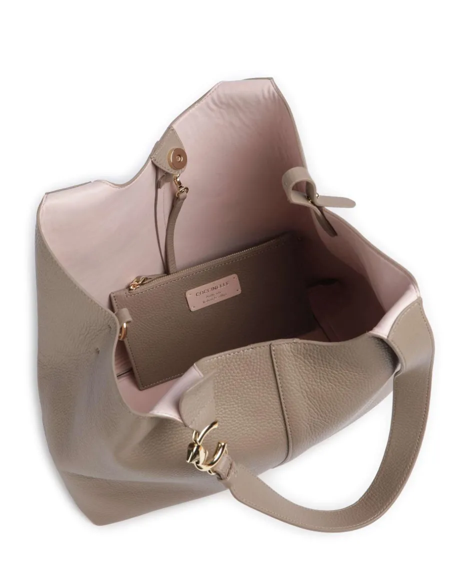 Coccinelle Shoulder Bags|Hobo Bags-C-Easy Hobo bag grained leather