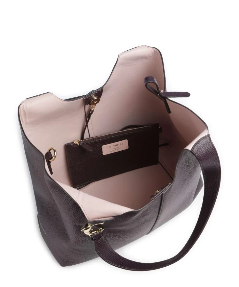 Coccinelle Shoulder Bags|Hobo Bags-C-Easy Hobo bag grained leather