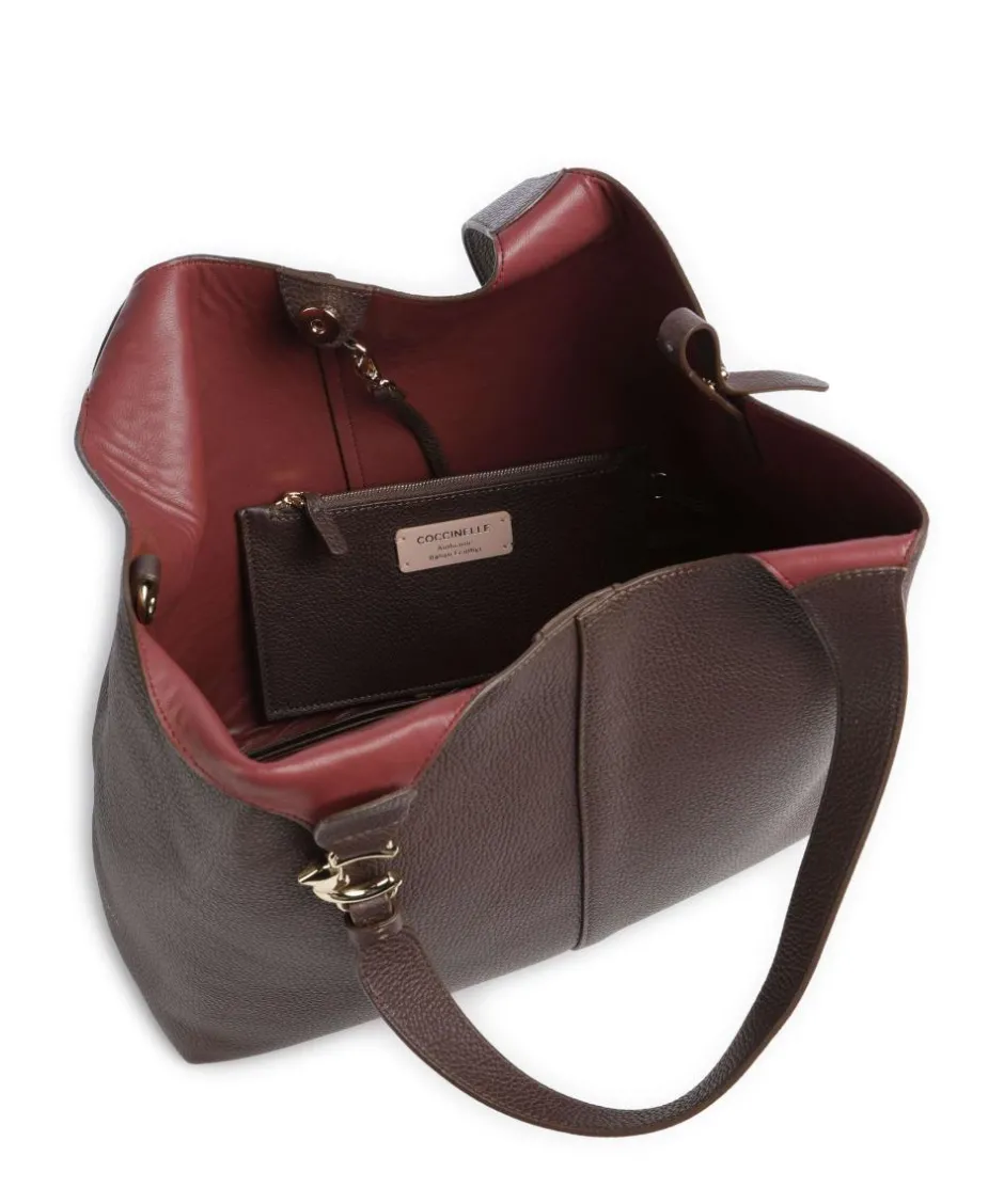 Coccinelle Shoulder Bags|Hobo Bags-C-Easy Hobo bag grained leather