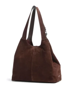 Coccinelle Shoulder Bags|Hobo Bags-C-Easy Suede Hobo bag brushed cow leather