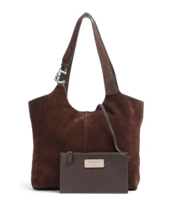 Coccinelle Shoulder Bags|Hobo Bags-C-Easy Suede Hobo bag brushed cow leather