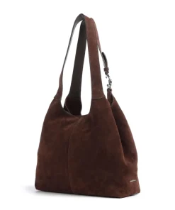 Coccinelle Shoulder Bags|Hobo Bags-C-Easy Suede Hobo bag brushed cow leather