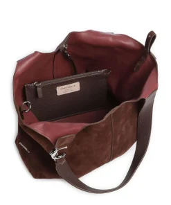 Coccinelle Shoulder Bags|Hobo Bags-C-Easy Suede Hobo bag brushed cow leather