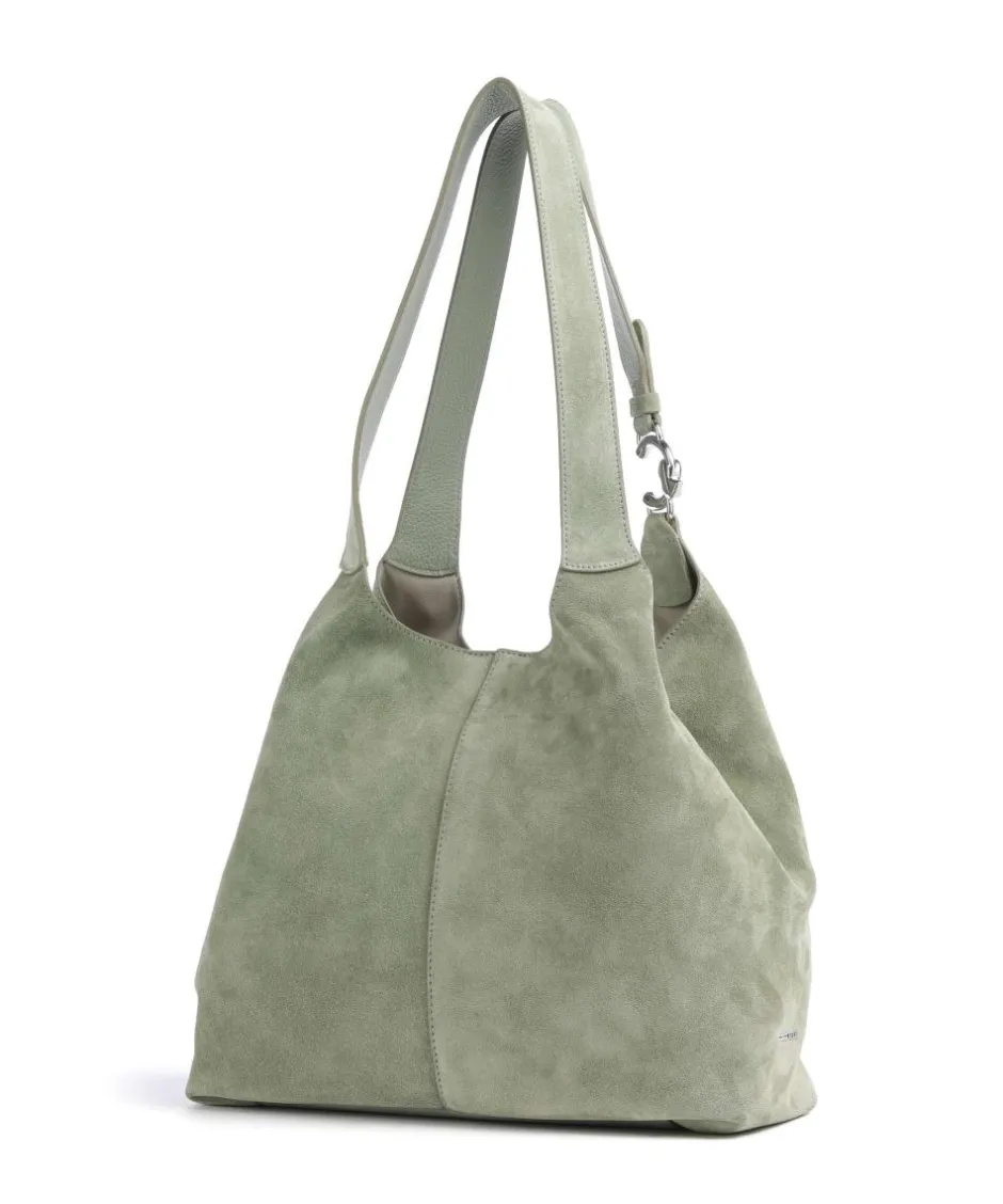 Coccinelle Shoulder Bags|Hobo Bags-C-Easy Suede Hobo bag brushed cow leather