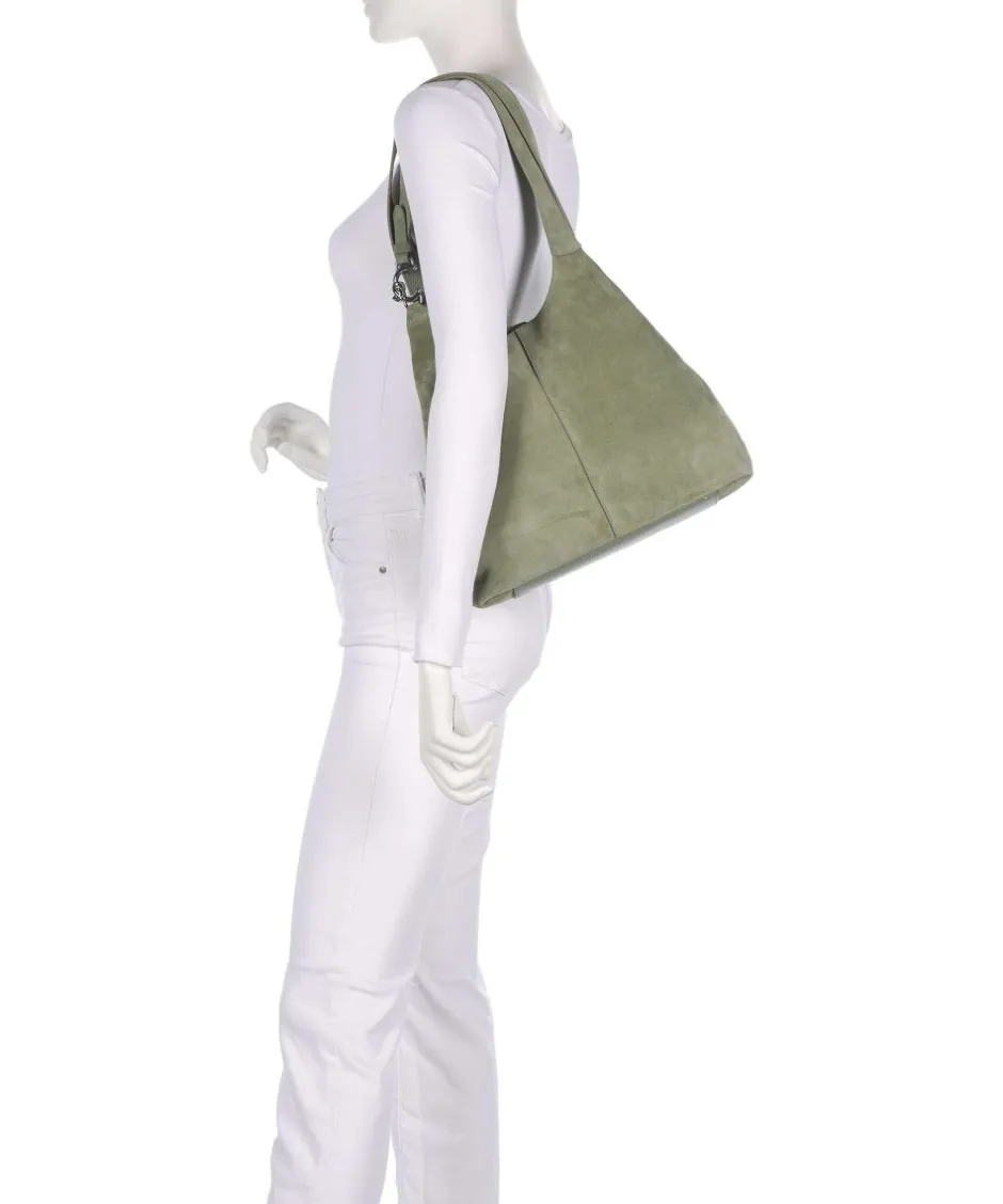 Coccinelle Shoulder Bags|Hobo Bags-C-Easy Suede Hobo bag brushed cow leather