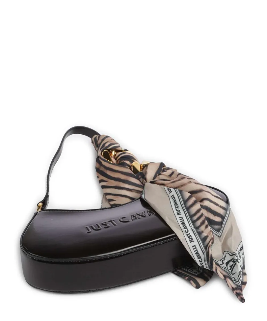 Just Cavalli Shoulder Bags-Chain Foulard Shoulder bag polyurethane, polyester