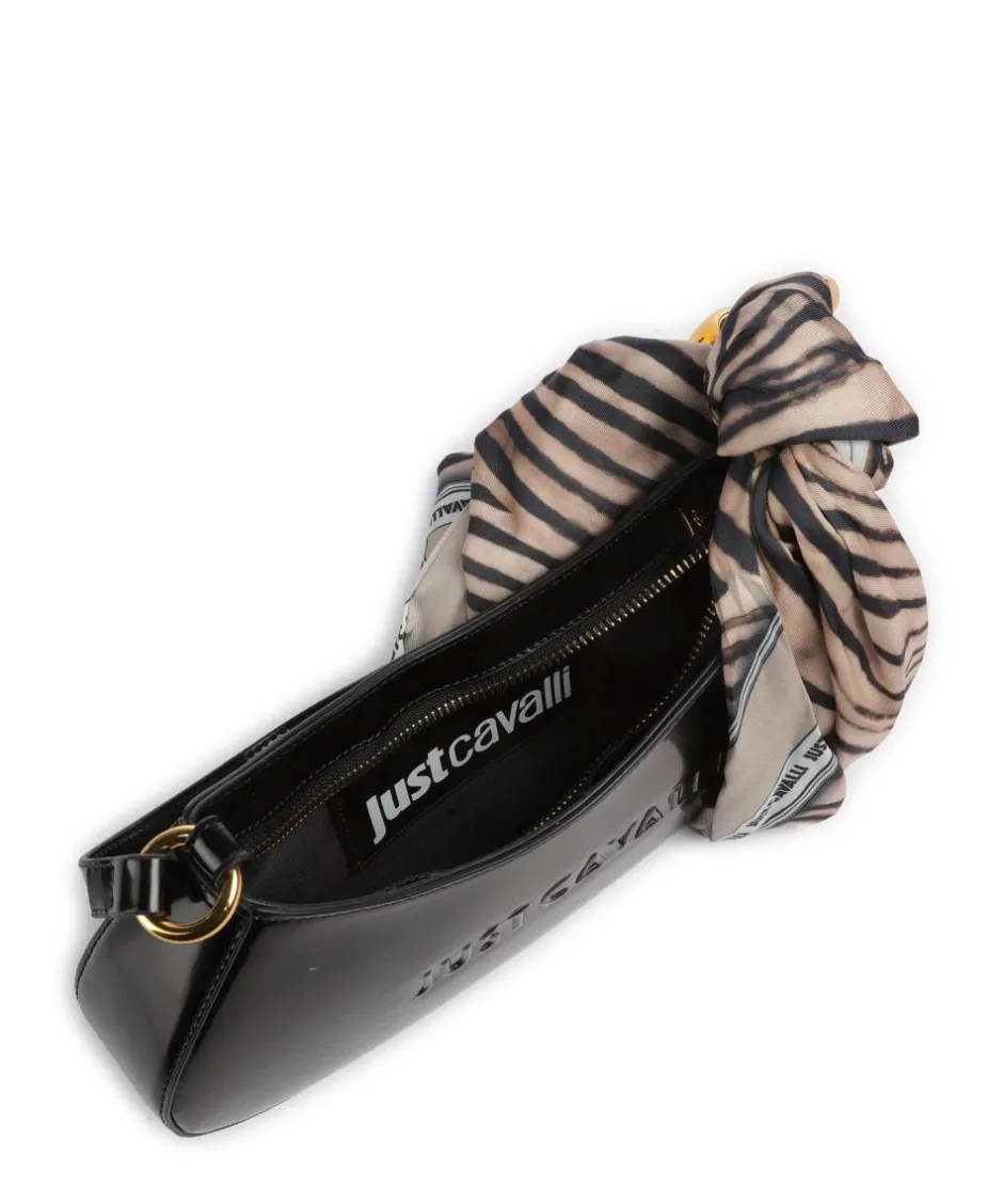 Just Cavalli Shoulder Bags-Chain Foulard Shoulder bag polyurethane, polyester