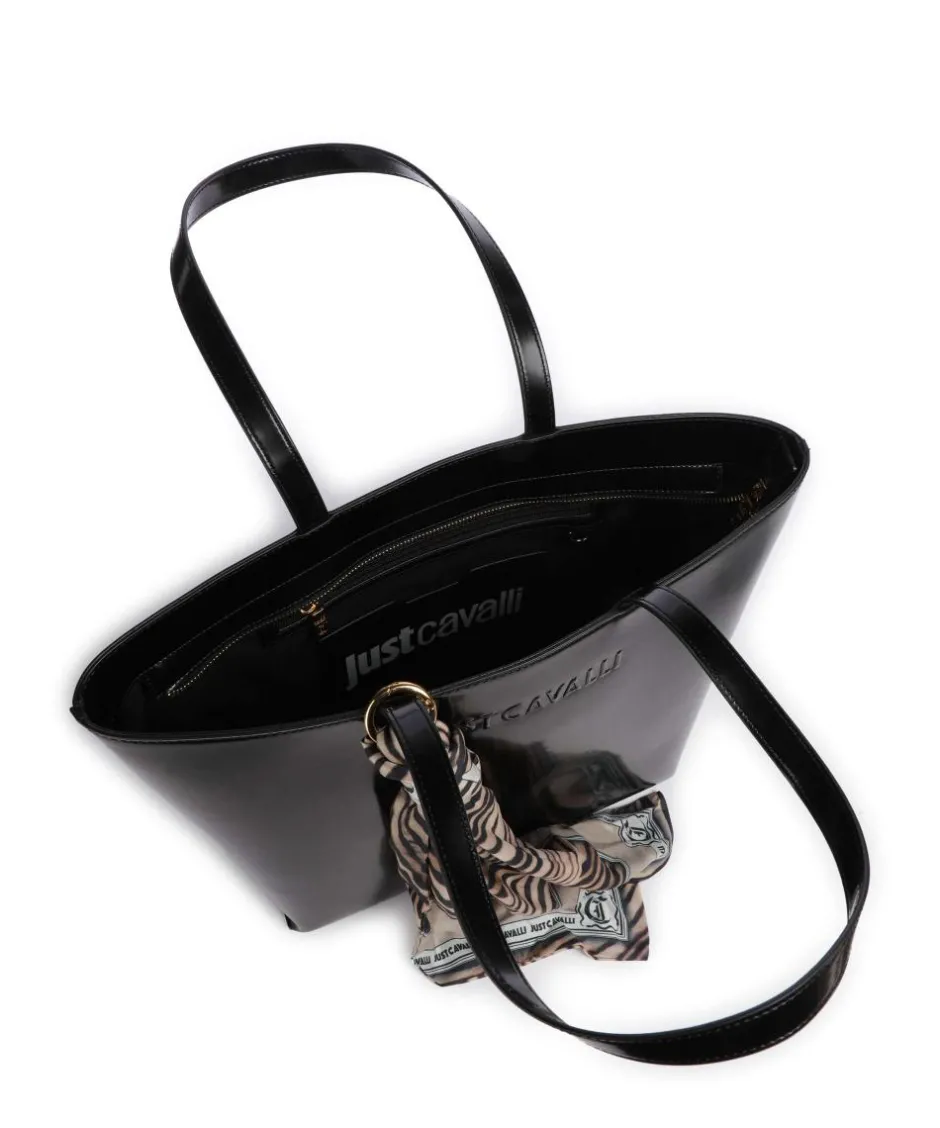 Just Cavalli Tote Bags-Chain Foulard Tote bag imitation leather