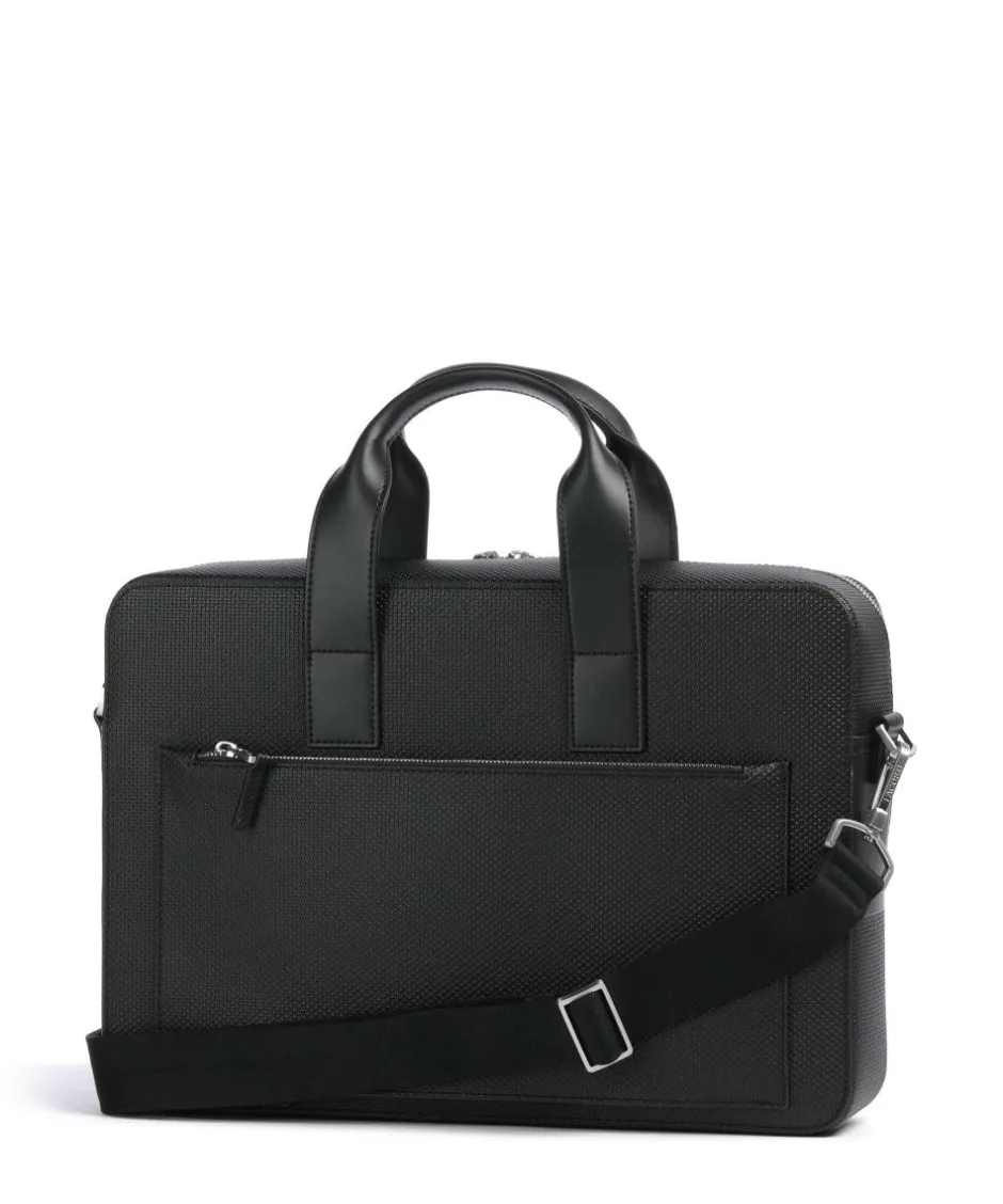 Lacoste Business- & Laptop Bags-Chantaco Briefcase 14″ embossed cow leather
