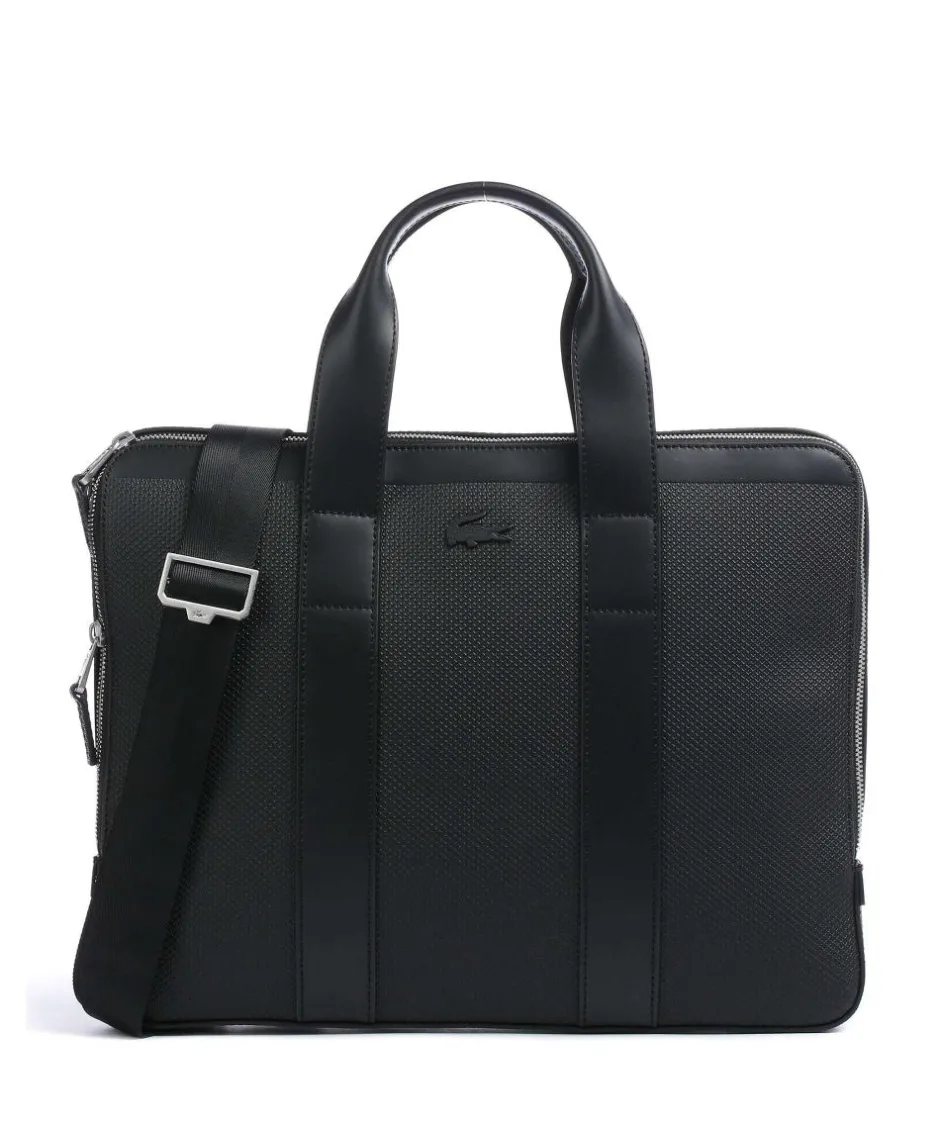 Lacoste Business- & Laptop Bags-Chantaco Briefcase 13″ saffiano cow leather, polyester