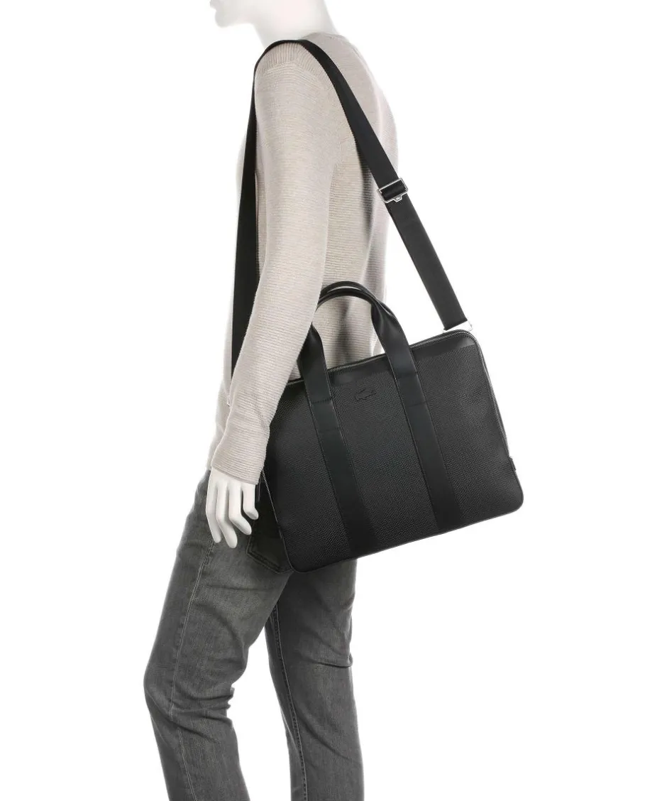 Lacoste Business- & Laptop Bags-Chantaco Briefcase 13″ saffiano cow leather, polyester