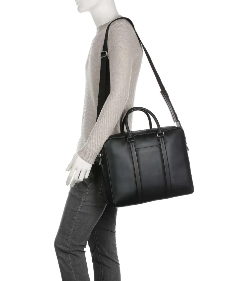 Le Tanneur Business- & Laptop Bags-Charles Briefcase 14″ smooth leather