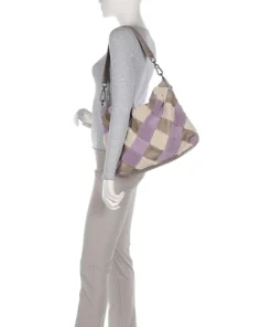 FredsBruder Shoulder Bags-Check My Bag Hobo bag grained leather