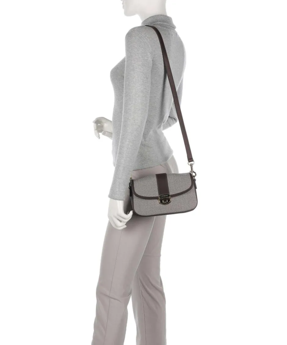 Lancaster Crossbody Bags-Chevron Fia Crossbody bag fabric