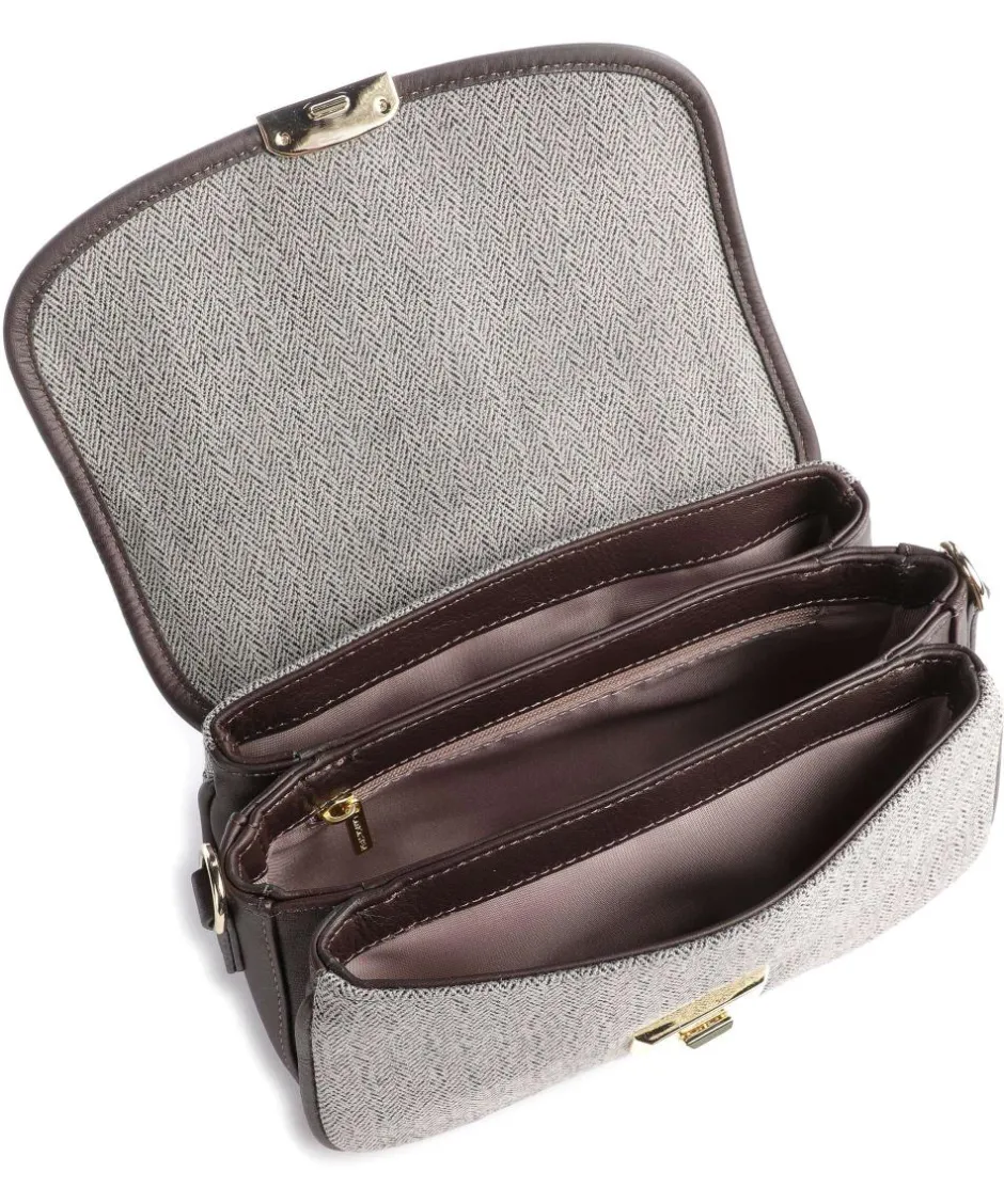 Lancaster Crossbody Bags-Chevron Fia Crossbody bag fabric