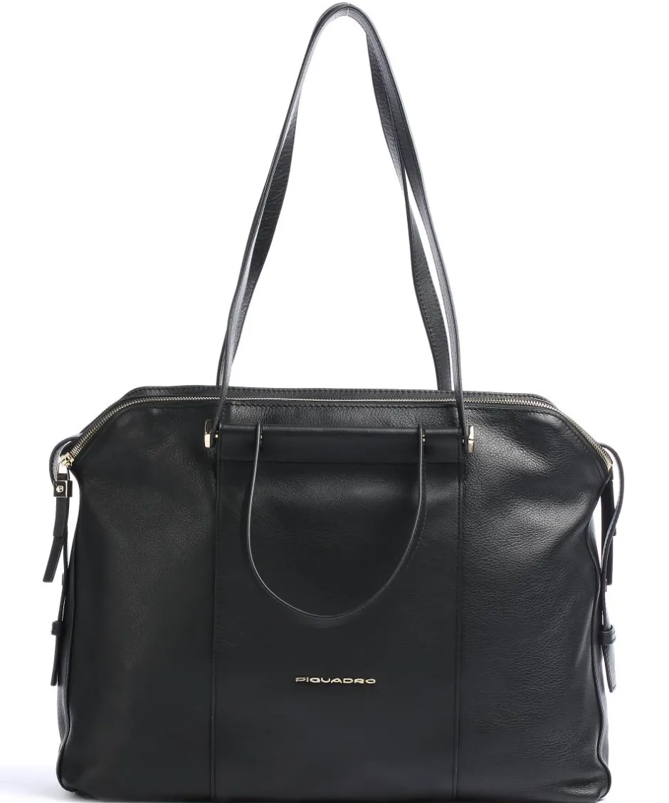 Piquadro Business- & Laptop Bags-Circle Briefcase 14″ fine grain cow leather