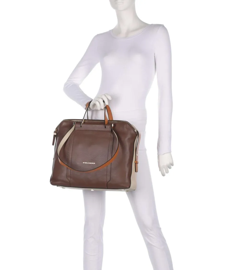 Piquadro Business- & Laptop Bags-Circle Briefcase 14″ fine grain cow leather