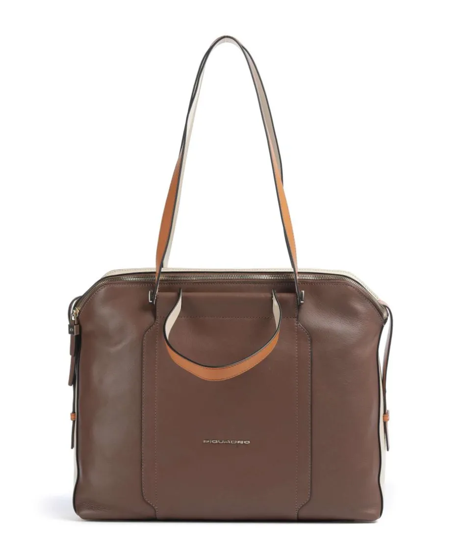 Piquadro Business- & Laptop Bags-Circle Briefcase 14″ fine grain cow leather