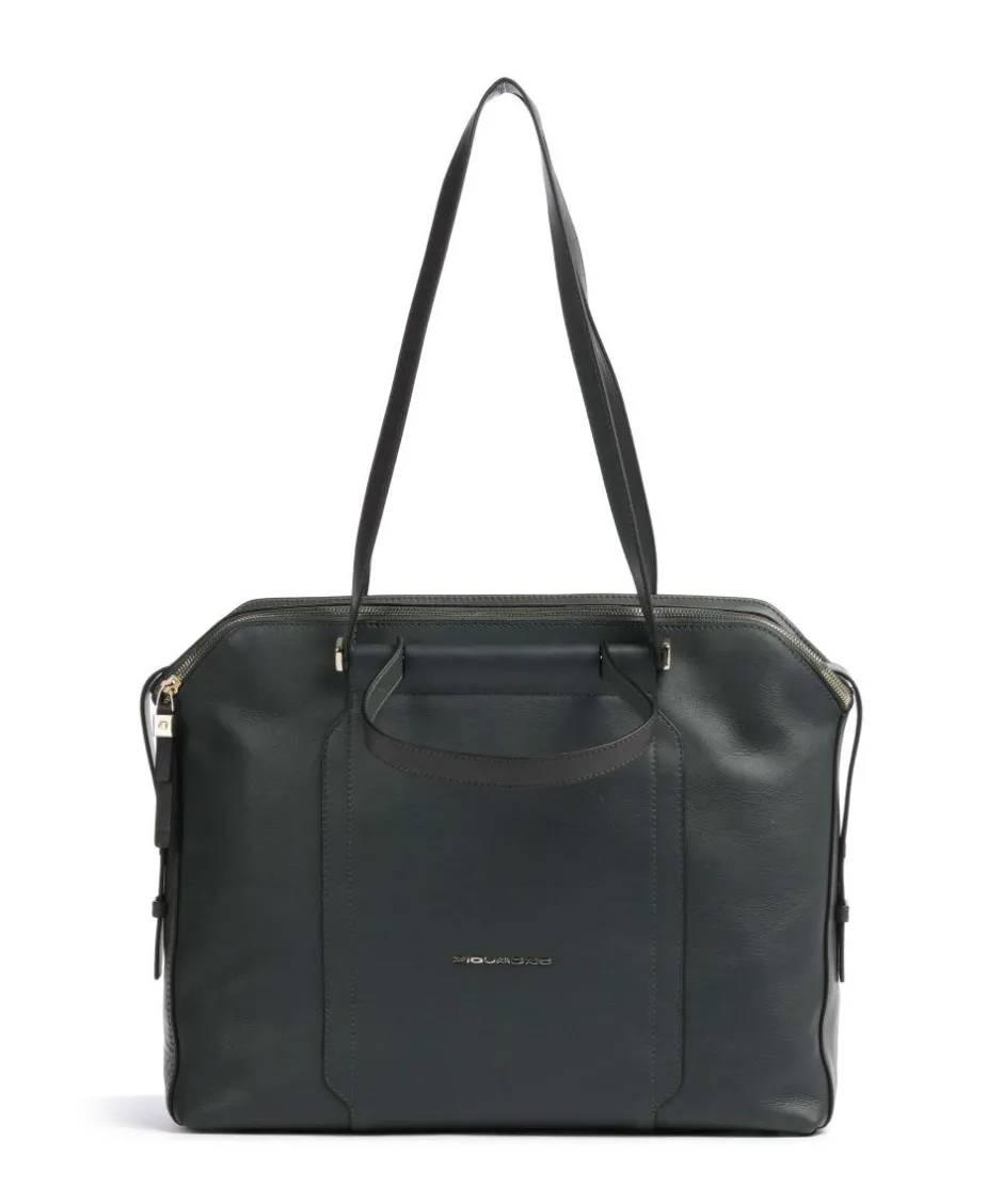 Piquadro Business- & Laptop Bags-Circle Briefcase 14″ fine grain cow leather