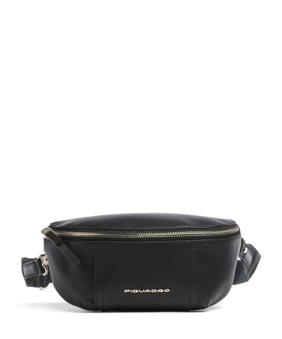 Piquadro Fanny Packs|Crossbody Bags-Circle Fanny pack fine grain cow leather