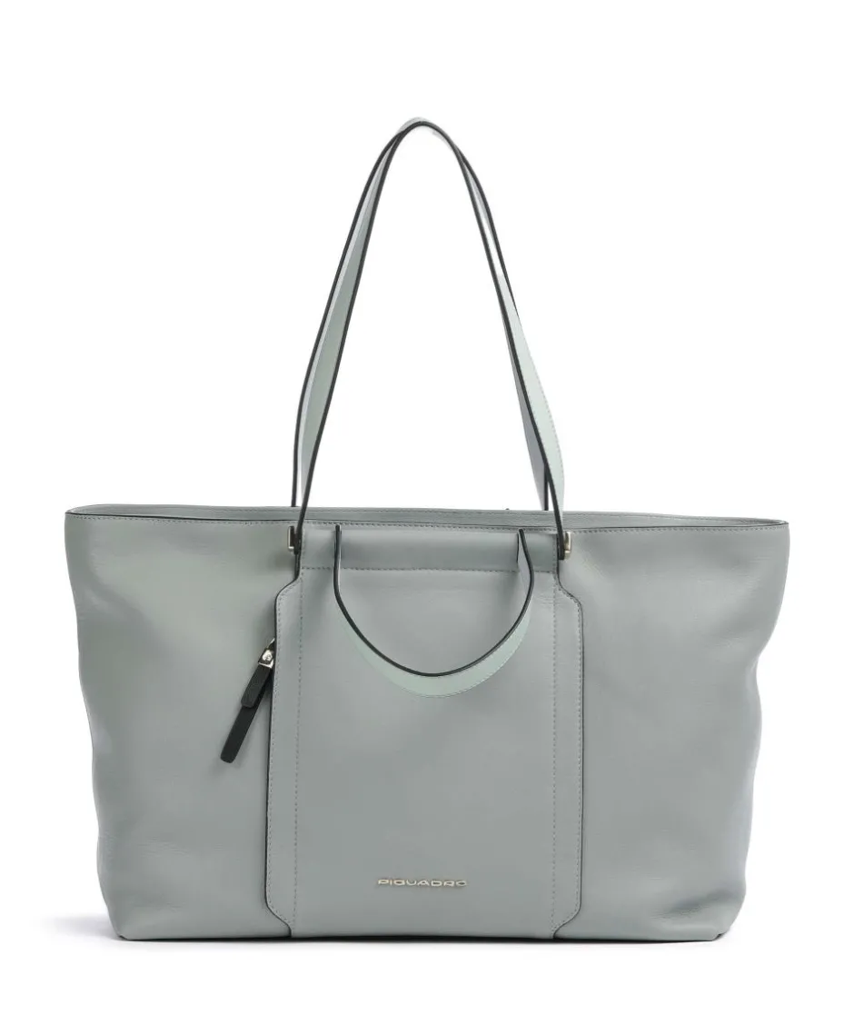 Piquadro Tote Bags-Circle Tote bag 15″ fine grain cow leather