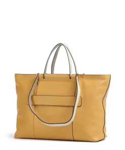 Piquadro Tote Bags|Handbags-Circle Tote bag 15″ fine grain cow leather