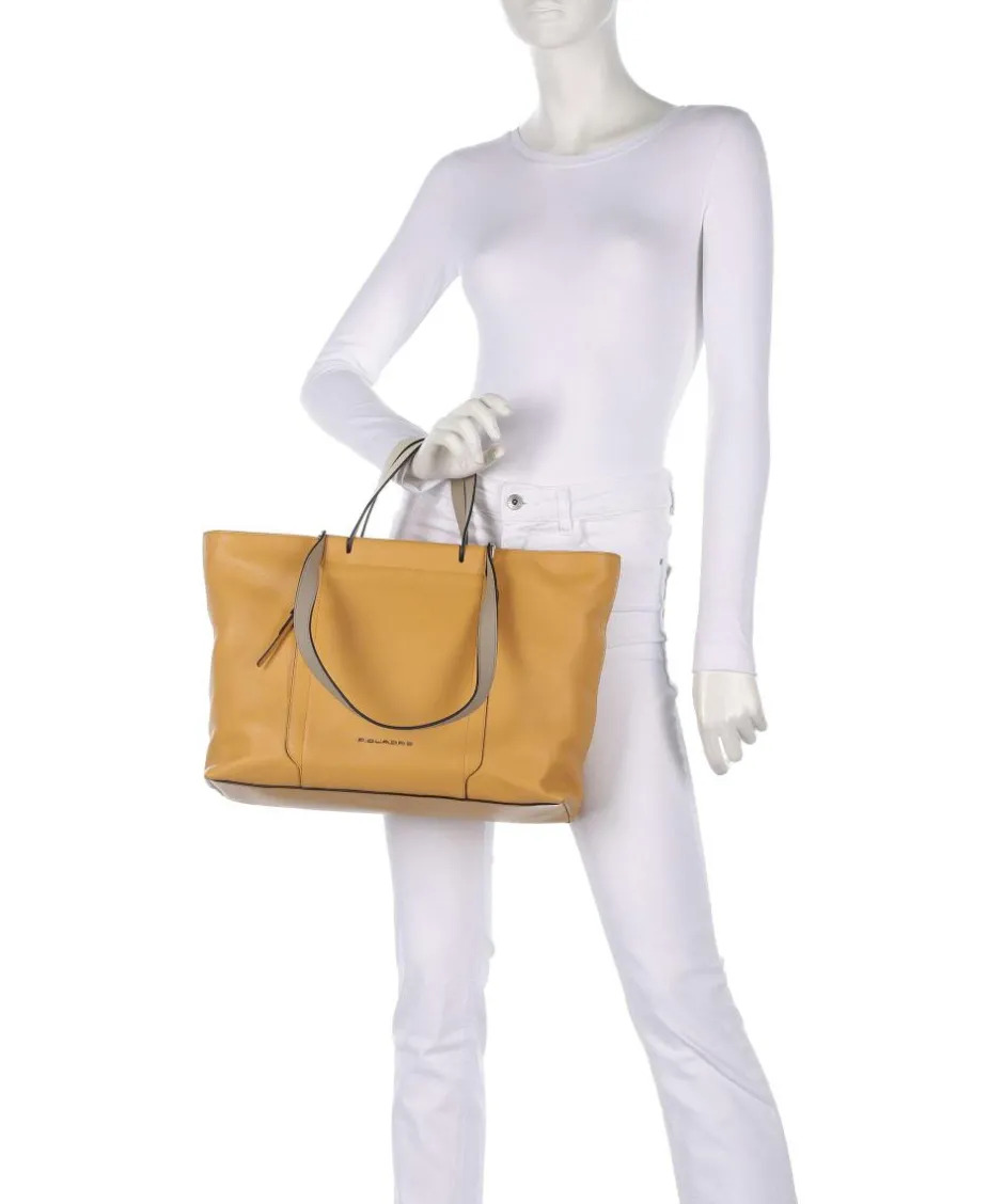 Piquadro Tote Bags|Handbags-Circle Tote bag 15″ fine grain cow leather