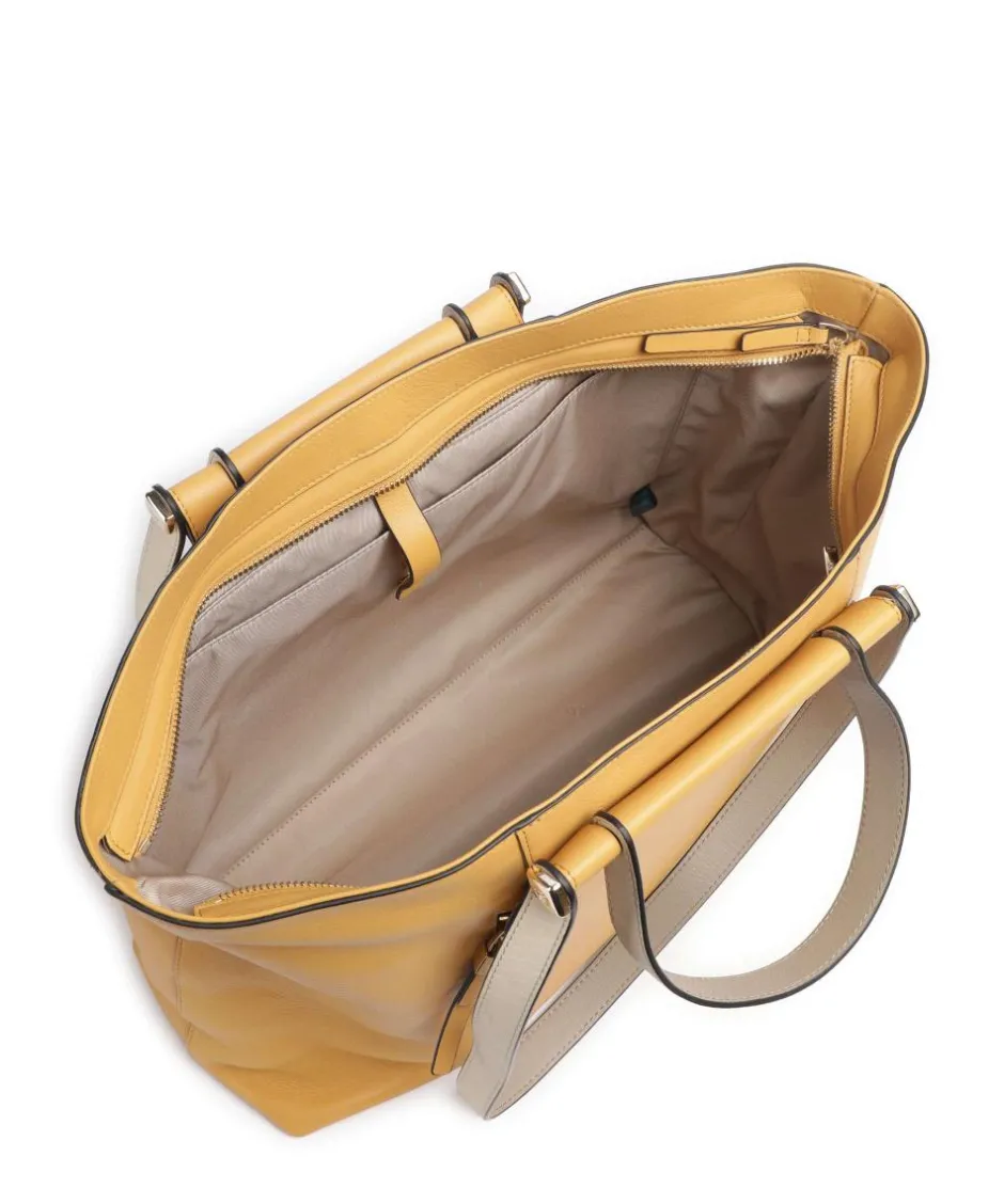 Piquadro Tote Bags|Handbags-Circle Tote bag 15″ fine grain cow leather