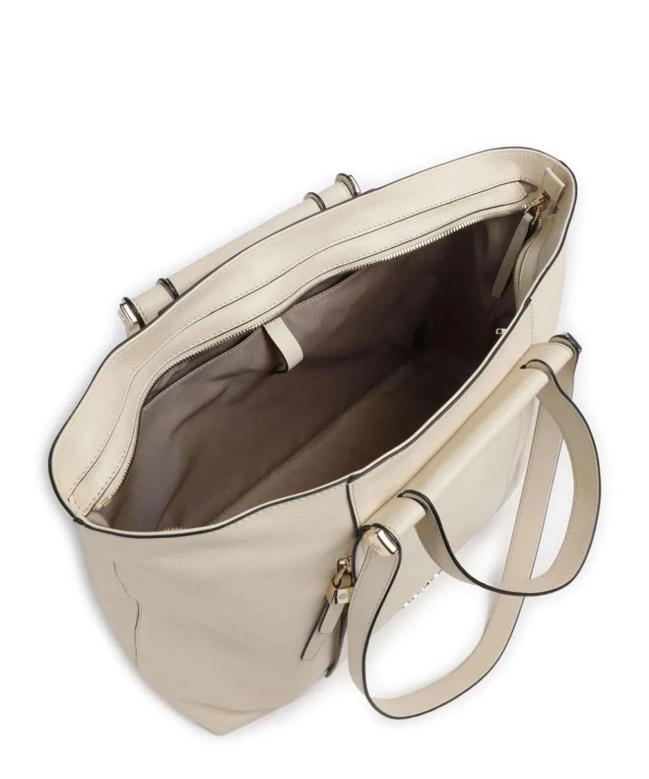 Piquadro Tote Bags|Handbags-Circle Tote bag 15″ fine grain cow leather