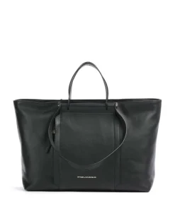 Piquadro Tote Bags-Circle Tote bag 15″ fine grain cow leather