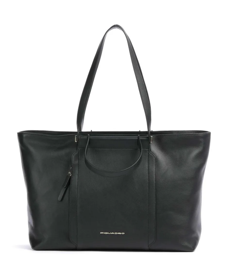 Piquadro Tote Bags-Circle Tote bag 15″ fine grain cow leather