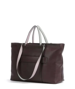 Piquadro Tote Bags|Handbags-Circle Tote bag 15″ fine grain cow leather
