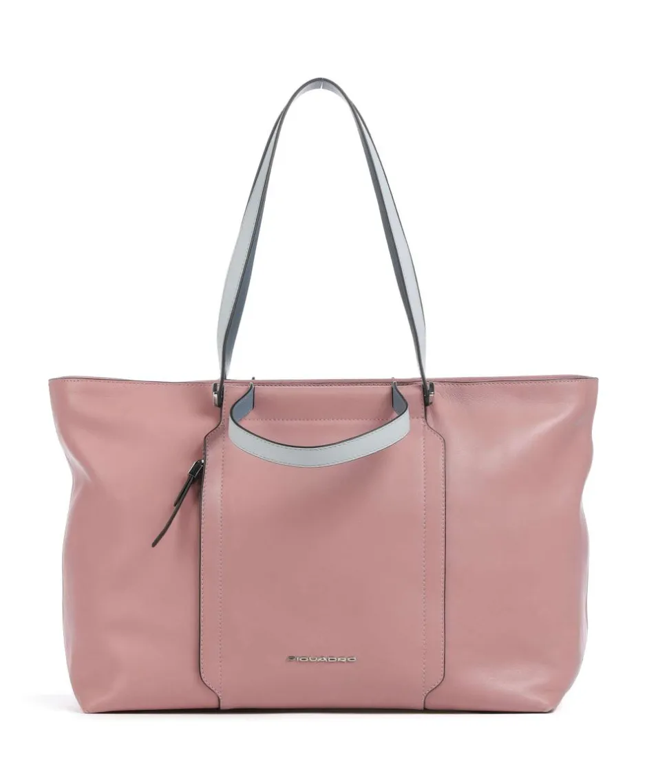 Piquadro Tote Bags-Circle Tote bag 15″ fine grain cow leather