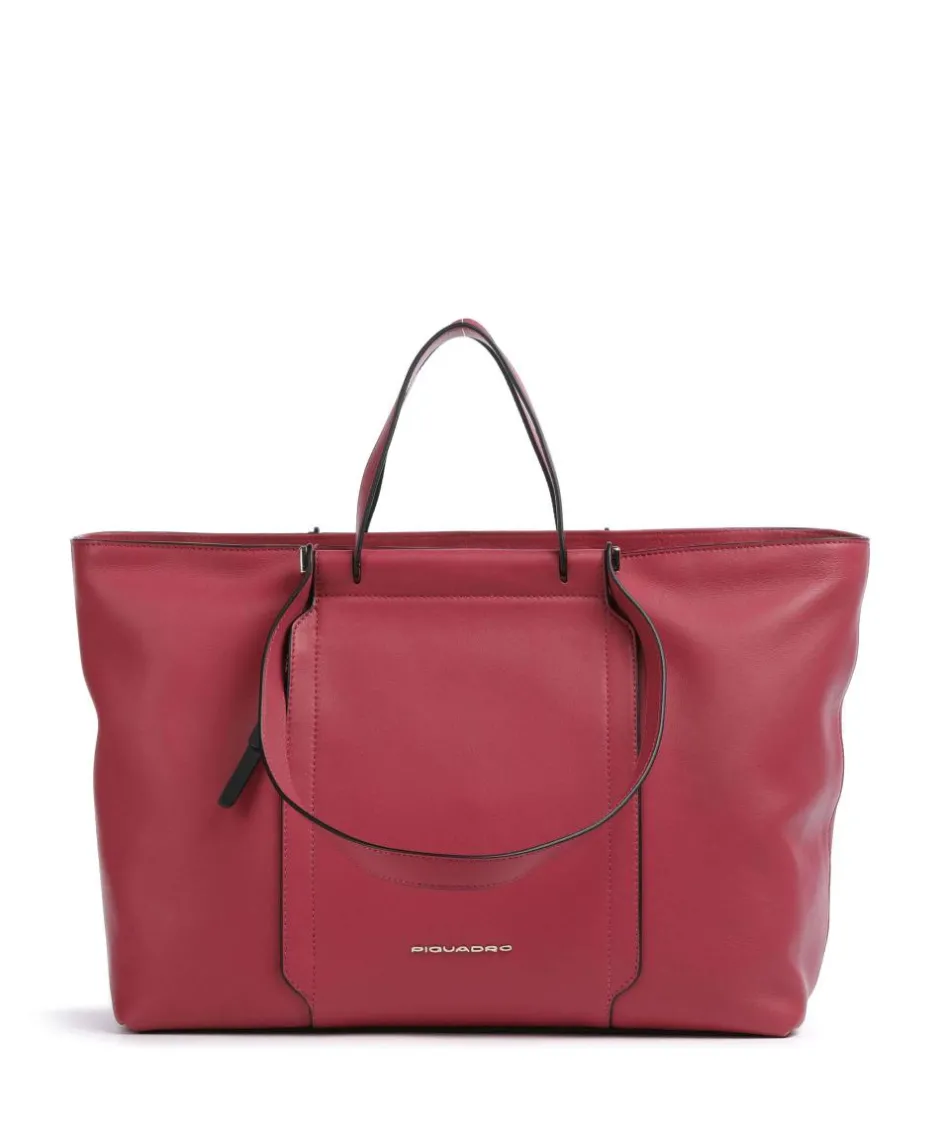 Piquadro Tote Bags-Circle Tote bag 15″ fine grain cow leather