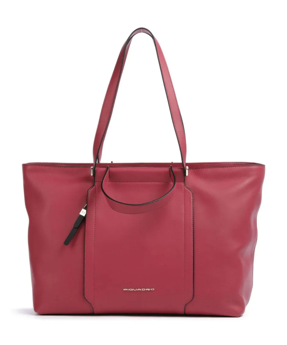 Piquadro Tote Bags-Circle Tote bag 15″ fine grain cow leather