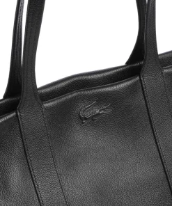 Lacoste Tote Bags-City Court Tote bag grained cow leather