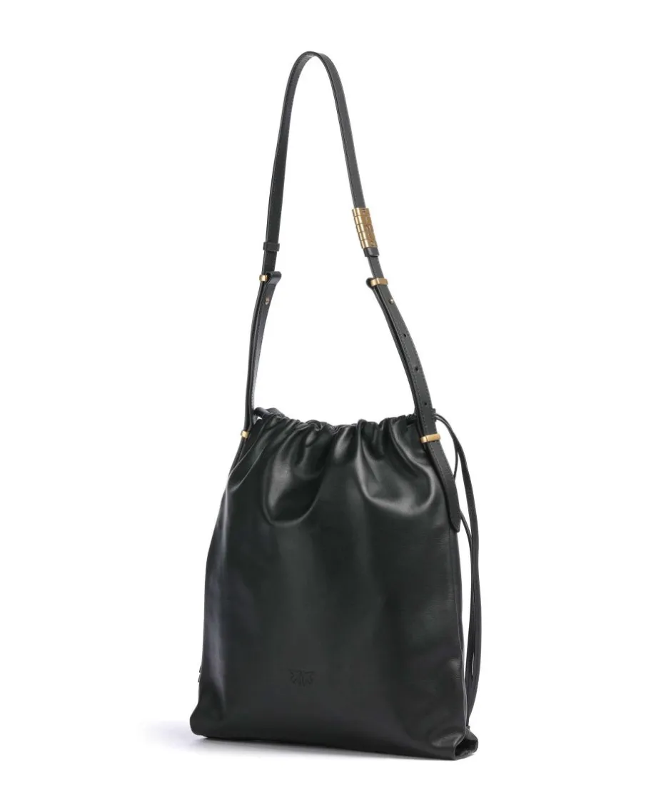 Pinko Shoulder Bags|Hobo Bags-Classic Slouchy Bucket bag fine grain cow leather