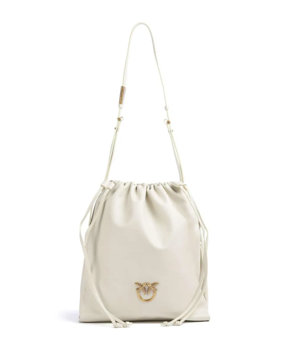 Pinko Shoulder Bags|Hobo Bags-Classic Slouchy Bucket bag fine grain cow leather