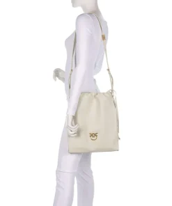 Pinko Shoulder Bags|Hobo Bags-Classic Slouchy Bucket bag fine grain cow leather