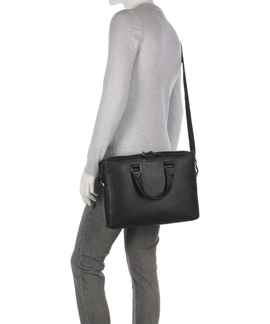 Lancel Business- & Laptop Bags-Côme Briefcase 14″ grained cow leather