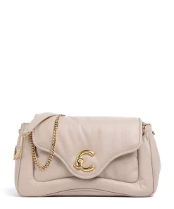 Coccinelle Shoulder Bags-C-Me Fluffy Shoulder bag fine grain cow leather