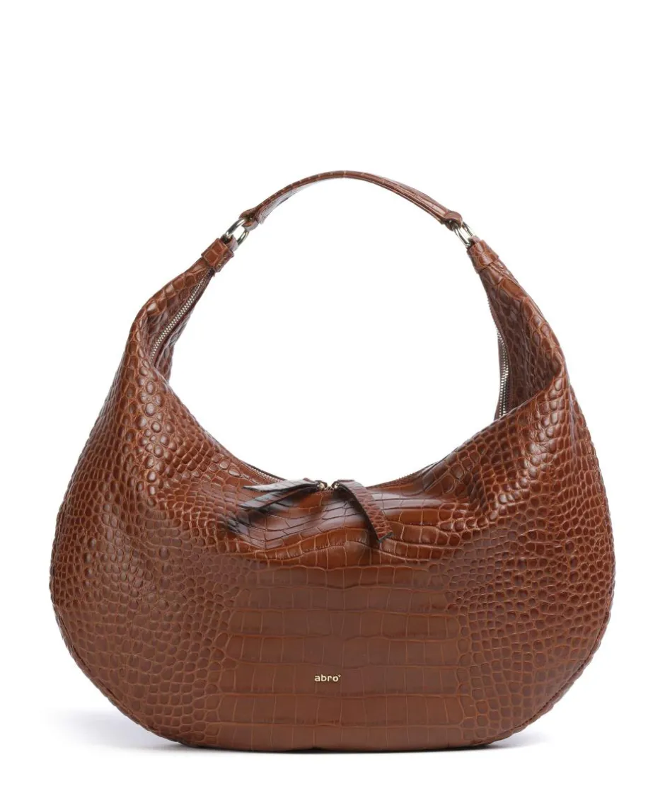 Abro Shoulder Bags|Hobo Bags-Cocco Mondial Nana Big Hobo bag embossed leather
