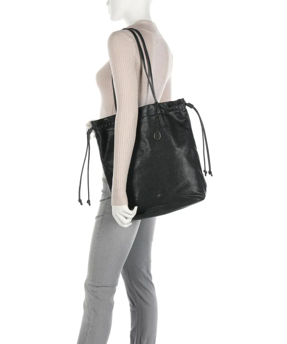 Aunts & Uncles Hobo Bags-Coffee Klatsch Madison Bucket bag grained cow leather