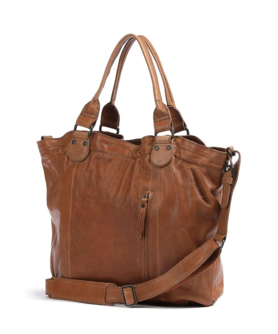 Aunts & Uncles Tote Bags-Coffee Klatsch Susan Tote bag grained leather