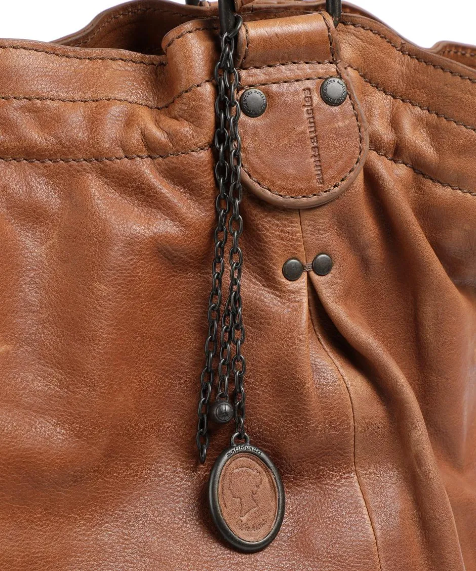 Aunts & Uncles Tote Bags-Coffee Klatsch Susan Tote bag grained leather